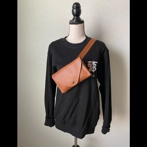 Bella B Chase Envelope Belt Bag in Tan Brown